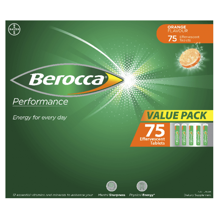 Berocca Vitamin B C Orange Flavour Energy Effervescent Tablets