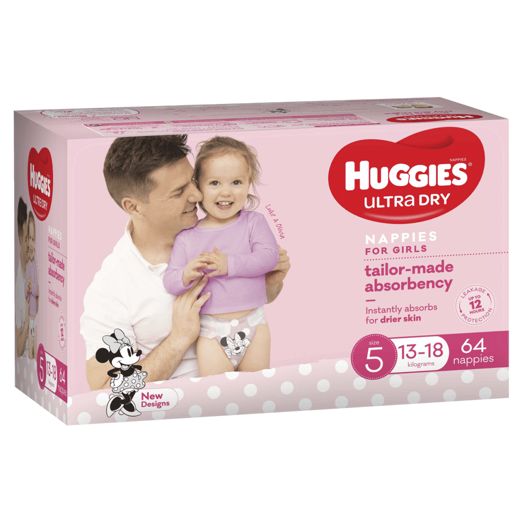 Huggies Ultimate Nappies Size 5 (1318kg) 52 Pack Allcare Warehouse